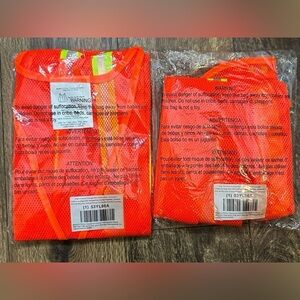 Bright‎ Orange Safety Vests set of 2